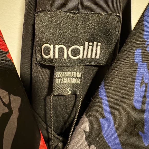 Analili Red, Blue, and Black Maxi Dress - Picture 4 of 4
